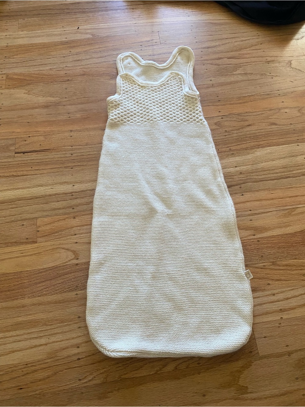 Disana Cream Knit Baby Sleep Sack - Soft Sleeveless Wearable sleep sack 0-3 M